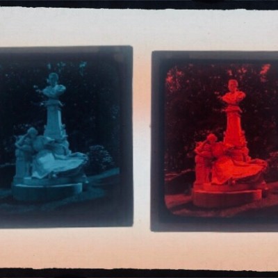 Stereoscopic Arifacts- The RAREST of the rare- Anaglyph Lantern Slides &&nbsp;Viewer