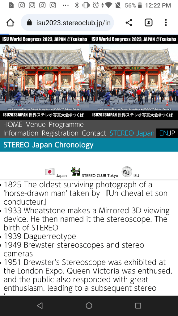 STEREO CLUB TOKYO’S Chronological History of Stereoscopy in Japan- NEW to the ESSENTIAL&nbsp;LIST